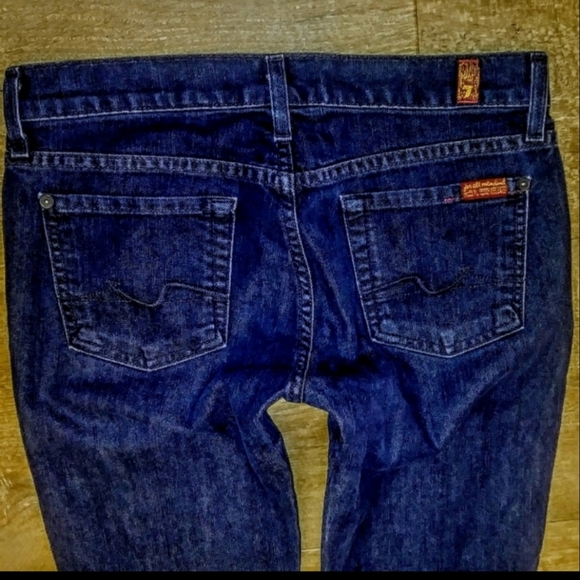 7 For All Mankind Jeans Lexie Petite Boot Cut Size 26 EUC - Picture 5 of 9